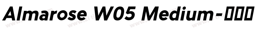 Almarose W05 Medium字体转换